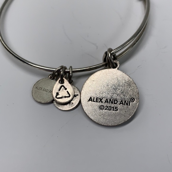 Alex And Ani Friend Flower Expandable Charm Bangle, 2.5”- 3.25” - Picture 3 of 4